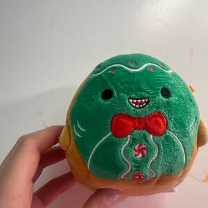 Gingerbread shark cute Christmas Squishmallow